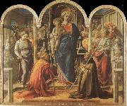 Fra Angelico Jungfru Maria med barnet USA oil painting artist